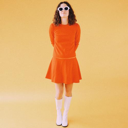 Classic 70s Orange Dress